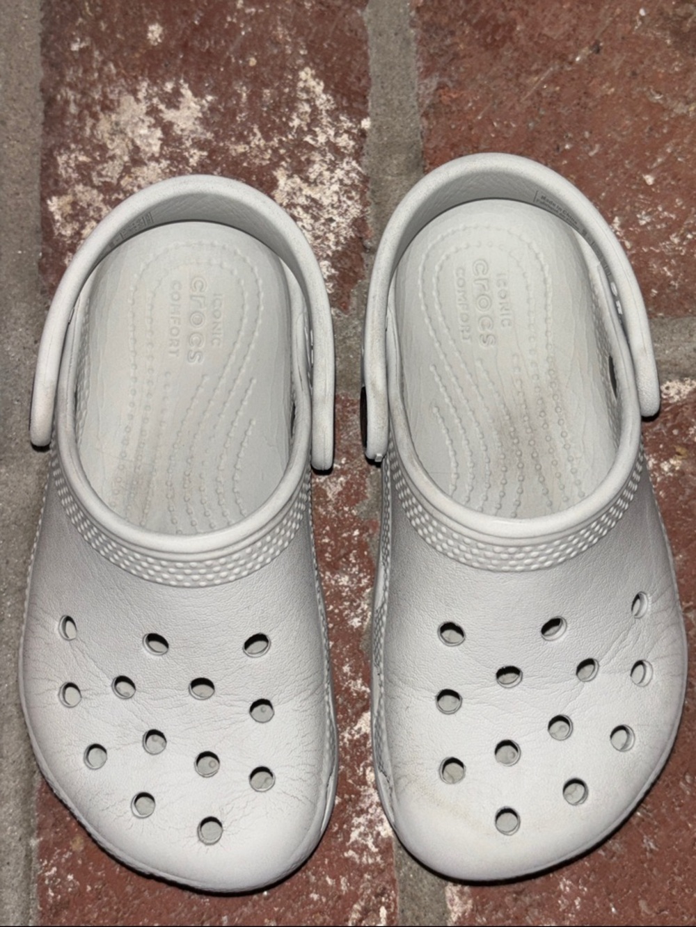 CROCS > Kids Classic Clog in Light Gray Size C 10 Summer Spring Slip-ons - Picture 3 of 7